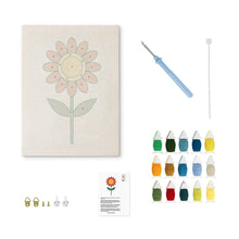 Carica l'immagine nel visualizzatore di Gallery, Punch Needle Kit con cornice - Fiore Radioso