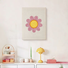 Carica l'immagine nel visualizzatore di Gallery, Punch Needle Kit con cornice - Margherita Rosa