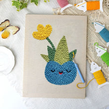 Carica l'immagine nel visualizzatore di Gallery, Punch Needle Kit con cornice - Succulenta Felice