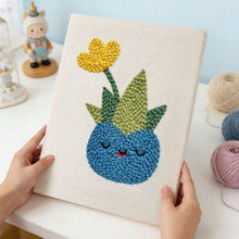 Carica l'immagine nel visualizzatore di Gallery, Punch Needle Kit con cornice - Succulenta Felice