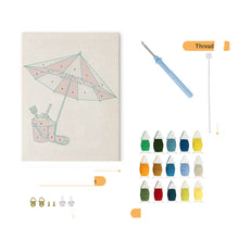 Carica l'immagine nel visualizzatore di Gallery, Punch Needle Kit con cornice - Atmosfera Estiva