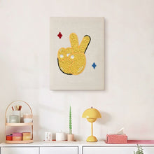 Carica l'immagine nel visualizzatore di Gallery, Punch Needle Kit con cornice - Peace and Shine