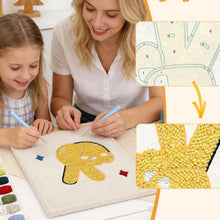 Carica l'immagine nel visualizzatore di Gallery, Punch Needle Kit con cornice - Peace and Shine