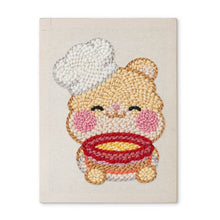Carica l'immagine nel visualizzatore di Gallery, Punch Needle Kit con cornice - Coniglio Pasticcere Figured'Art