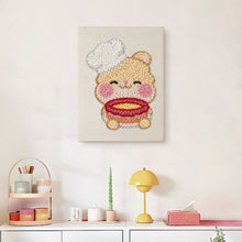 Carica l'immagine nel visualizzatore di Gallery, Punch Needle Kit con cornice - Coniglio Pasticcere