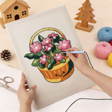 Carica l'immagine nel visualizzatore di Gallery, Punch Needle Kit con cornice - Cesto di Fiori