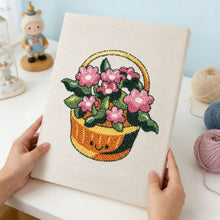 Carica l'immagine nel visualizzatore di Gallery, Punch Needle Kit con cornice - Cesto di Fiori