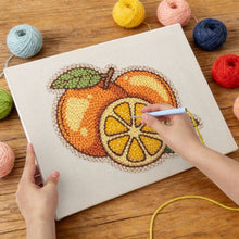 Carica l'immagine nel visualizzatore di Gallery, Punch Needle Kit con cornice - Arance Fresche