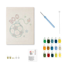Carica l'immagine nel visualizzatore di Gallery, Punch Needle Kit con cornice - Stelle del Calcio