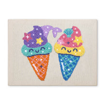 Carica l'immagine nel visualizzatore di Gallery, Punch Needle Kit con cornice - Sogni di Gelato Figured'Art