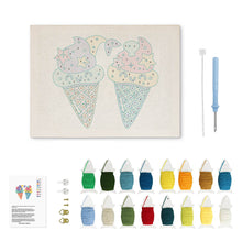 Carica l'immagine nel visualizzatore di Gallery, Punch Needle Kit con cornice - Sogni di Gelato