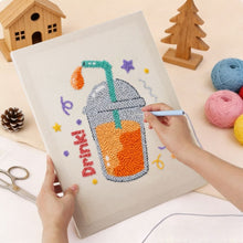 Carica l'immagine nel visualizzatore di Gallery, Punch Needle Kit con cornice - Bollicine e Divertimento