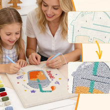 Carica l'immagine nel visualizzatore di Gallery, Punch Needle Kit con cornice - Bollicine e Divertimento
