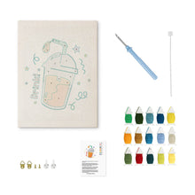 Carica l'immagine nel visualizzatore di Gallery, Punch Needle Kit con cornice - Bollicine e Divertimento