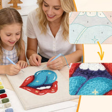 Carica l'immagine nel visualizzatore di Gallery, Punch Needle Kit con cornice - Bacio Cosmico