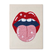 Carica l'immagine nel visualizzatore di Gallery, Punch Needle Kit con cornice - Labbra Elettriche Figured'Art