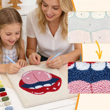 Carica l'immagine nel visualizzatore di Gallery, Punch Needle Kit con cornice - Labbra Elettriche