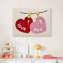 Carica l'immagine nel visualizzatore di Gallery, Punch Needle Kit con cornice - Amore nell’Aria