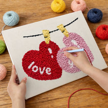Carica l'immagine nel visualizzatore di Gallery, Punch Needle Kit con cornice - Amore nell’Aria