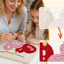 Carica l'immagine nel visualizzatore di Gallery, Punch Needle Kit con cornice - Amore nell’Aria