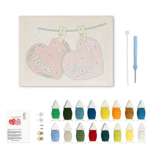 Carica l'immagine nel visualizzatore di Gallery, Punch Needle Kit con cornice - Amore nell’Aria