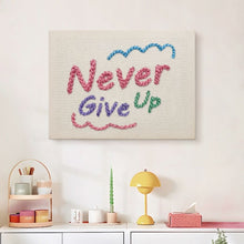Carica l'immagine nel visualizzatore di Gallery, Punch Needle Kit con cornice - Never Give Up