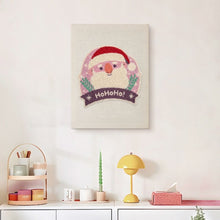 Carica l'immagine nel visualizzatore di Gallery, Punch Needle Kit con cornice - Risata di Babbo Natale