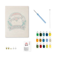Carica l'immagine nel visualizzatore di Gallery, Punch Needle Kit con cornice - Risata di Babbo Natale