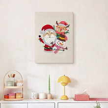 Carica l'immagine nel visualizzatore di Gallery, Punch Needle Kit con cornice - Babbo Natale e Amici