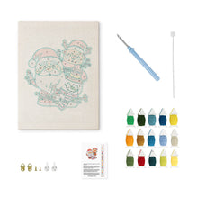 Carica l'immagine nel visualizzatore di Gallery, Punch Needle Kit con cornice - Babbo Natale e Amici