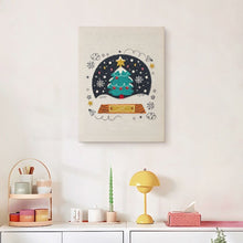 Carica l'immagine nel visualizzatore di Gallery, Punch Needle Kit con cornice - Albero di Natale Magico