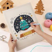 Carica l'immagine nel visualizzatore di Gallery, Punch Needle Kit con cornice - Albero di Natale Magico