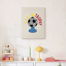 Carica l'immagine nel visualizzatore di Gallery, Punch Needle Kit con cornice - Trofeo di Calcio