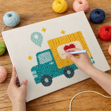Carica l'immagine nel visualizzatore di Gallery, Punch Needle Kit con cornice - Consegna d’Amore