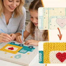 Carica l'immagine nel visualizzatore di Gallery, Punch Needle Kit con cornice - Consegna d’Amore