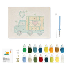Carica l'immagine nel visualizzatore di Gallery, Punch Needle Kit con cornice - Consegna d’Amore
