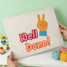 Carica l'immagine nel visualizzatore di Gallery, Punch Needle Kit con cornice - Well Done