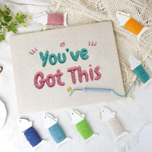 Carica l'immagine nel visualizzatore di Gallery, Punch Needle Kit con cornice - You've Got This