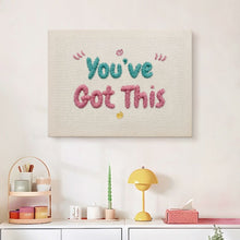 Carica l'immagine nel visualizzatore di Gallery, Punch Needle Kit con cornice - You've Got This
