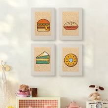 Carica l'immagine nel visualizzatore di Gallery, Punch Needle Kit (4 pezzi) con cornici - Street Food 2