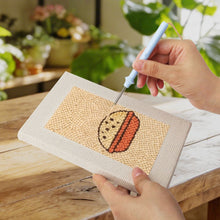 Carica l'immagine nel visualizzatore di Gallery, Punch Needle Kit (4 pezzi) con cornici - Street Food 2