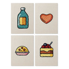 Carica l'immagine nel visualizzatore di Gallery, Punch Needle Kit (4 pezzi) con cornici - Piccole Golosità 1 Figured'Art