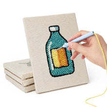 Carica l'immagine nel visualizzatore di Gallery, Punch Needle Kit (4 pezzi) con cornici - Piccole Golosità 1