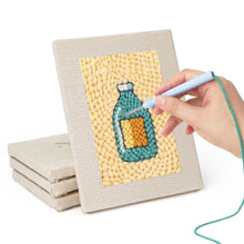 Carica l'immagine nel visualizzatore di Gallery, Punch Needle Kit (4 pezzi) con cornici - Piccole Golosità 2