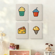 Carica l'immagine nel visualizzatore di Gallery, Punch Needle Kit (4 pezzi) con cornici - Collezione Bocconi Gustosi 1
