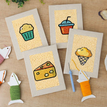 Carica l'immagine nel visualizzatore di Gallery, Punch Needle Kit (4 pezzi) con cornici - Collezione Bocconi Gustosi 2