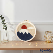 Carica l'immagine nel visualizzatore di Gallery, Punch Needle Kit Alba sul Fuji