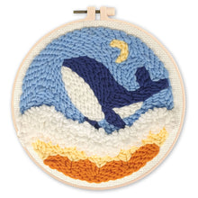 Carica l'immagine nel visualizzatore di Gallery, Punch Needle Balena blu