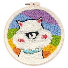 Carica l'immagine nel visualizzatore di Gallery, Punch Needle Piccolo cane bianco