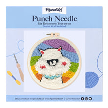 Carica l'immagine nel visualizzatore di Gallery, Punch Needle Kit Alpaca soffice